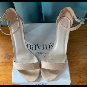 New beige sandals, size 8.5 with 2 1/2 inch heels